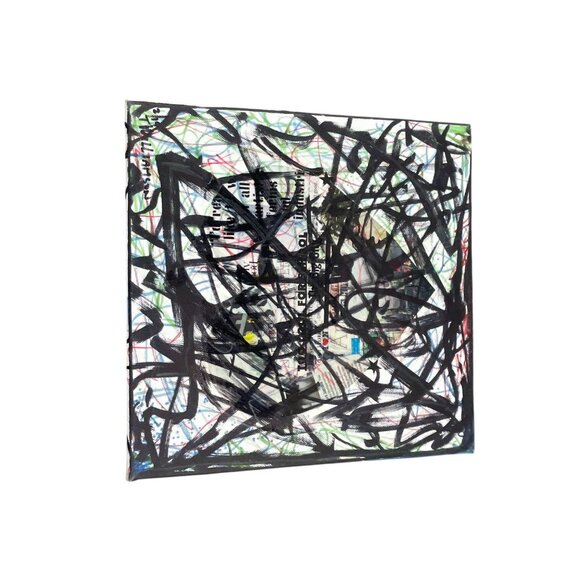 Trevor Williamson Abstract Mixed Media Art On Canvas Wall Decor Painting - Picture 1 of 6